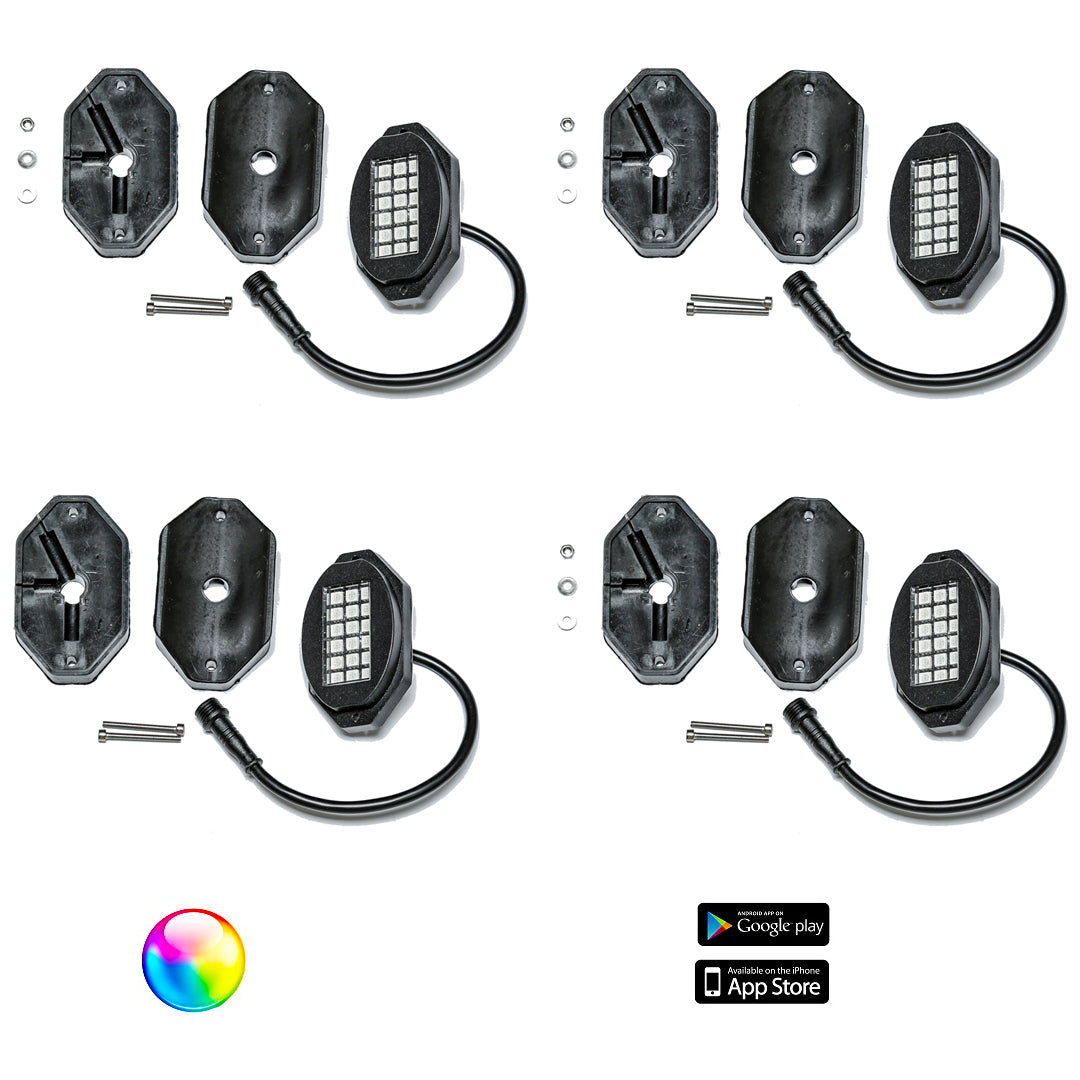 187 STYLE ROCK LIGHTS W/ CONTROL HARNESS