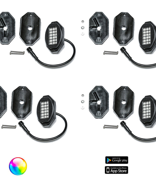 187 STYLE ROCK LIGHTS W/ CONTROL HARNESS