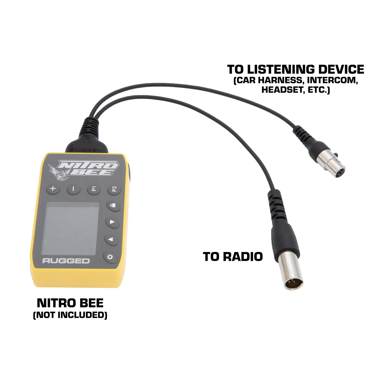 NITRO BEE XTREME TO 5-PIN CAR HARNESS OR HEADSET ADAPTER