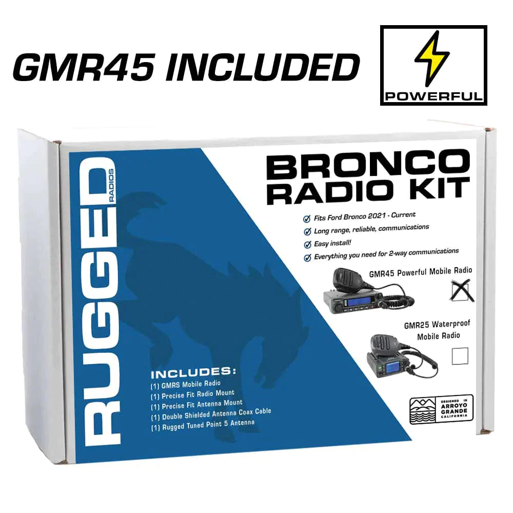 BRONCO RADIO KIT WITH GMR45 MOBILE RADIO FOR 2022 FOR BRONCO