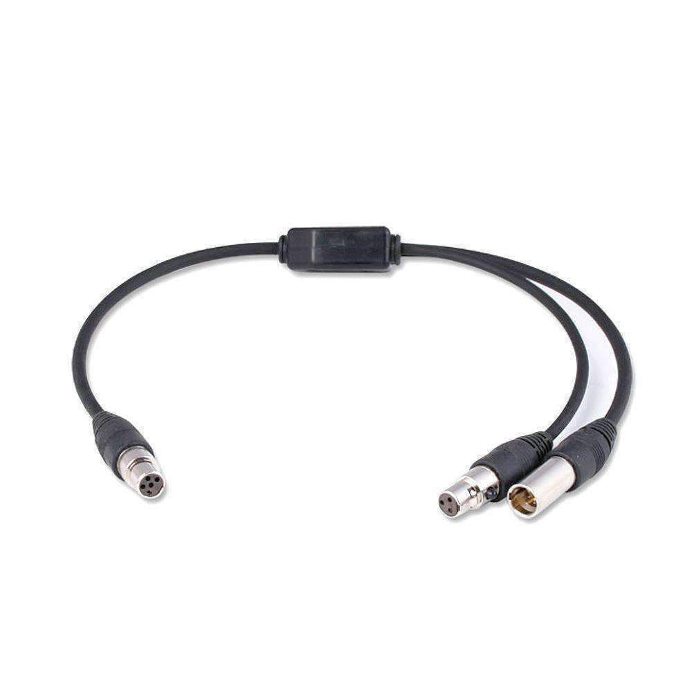 5-PIN TO 5-PIN & PUSH TO TALK (PTT) SPLITTER ADAPTER CABLE