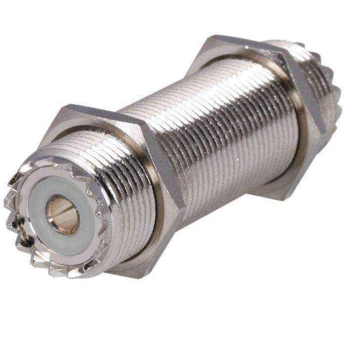 FEMALE TO FEMALE UHF BULKHEAD CONNECTOR