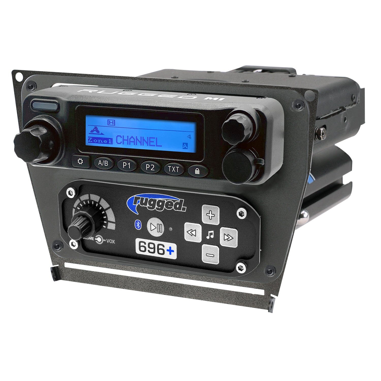 PROR POLARIS - DASH MOUNT - 696 INTERCOM -G1 GMRS MOBILE RADIO AND OVER THE HEAD HEADSETS