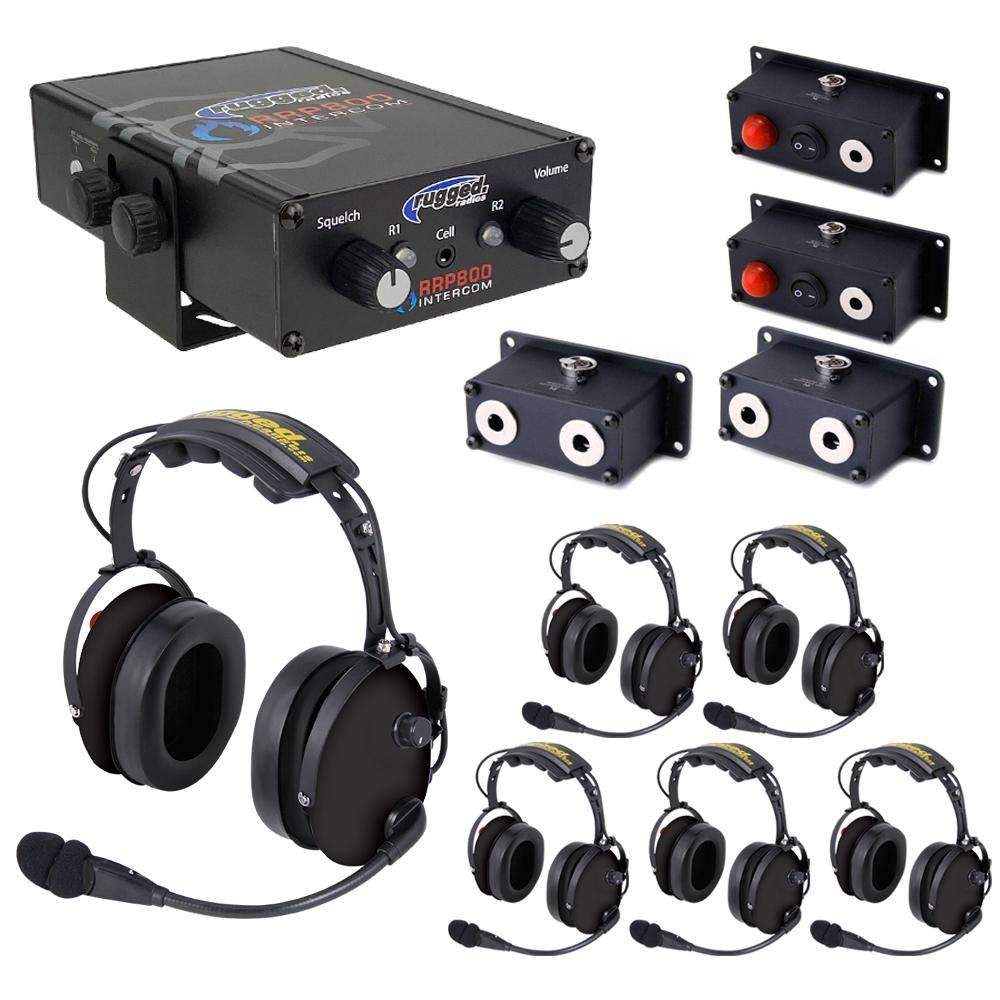 Fire and Safety 6-Person Dual Radio Intercom Kit