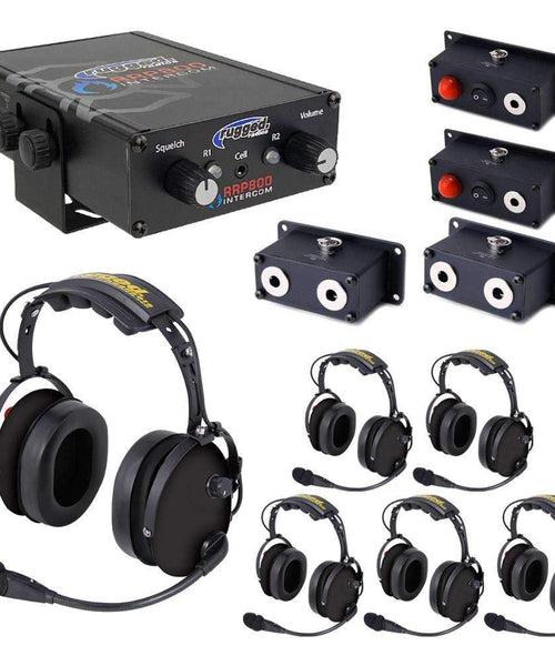 Fire and Safety 6-Person Dual Radio Intercom Kit