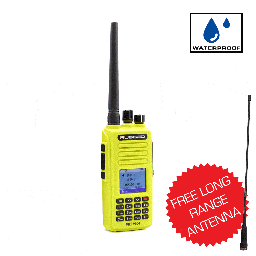 WATERPROOF ANALOG/DIGITAL - UHF & VHF HANDHELD RADIO