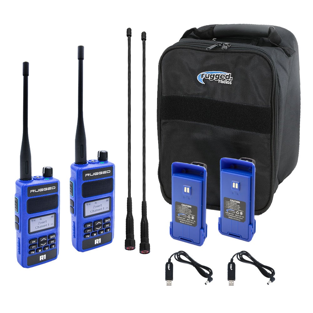 READY PACK - WITH RUGGED R1 HANDHELD RADIOS - DIGITAL AND ANALOG BUSINESS BAND
