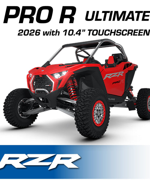 2026 Polaris RZR Pro R Ultimate – Complete Communication Kit with Bluetooth Intercom and 2-Way Radio (10.4″ Touchscreen Models Only)