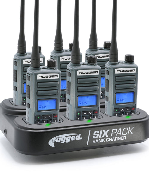 6 PACK - Choose Your GMRS Two Way Handheld Radio