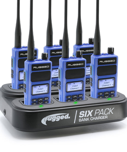 6 PACK - Choose Your Business Band Two Way Handheld Radio