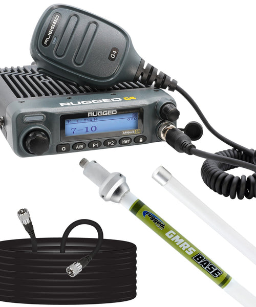 Base Camp - Rambler G4 High Power Mobile Radio with Fiberglass Antenna Kit