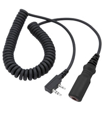 OFFROAD Headset / Helmet Coil Cord Cable for Rugged Radios and Kenwood Radios