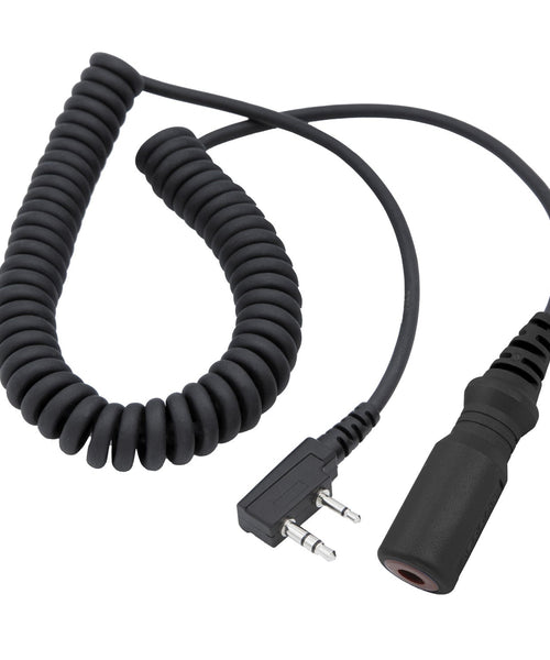 OFFROAD Headset / Helmet Coil Cord Cable for Rugged Radios and Kenwood Radios