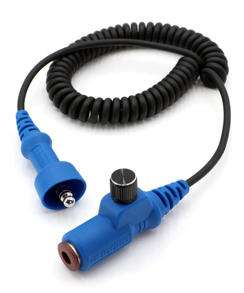 Headset and Helmet Kit Extension Cable with Volume Control