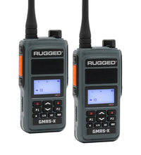 GMR5-X - 5W GMRS Handheld Radio - Waterproof with XL Battery - 2 Pack