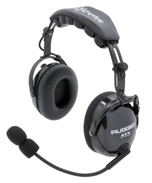 AlphaBass Carbon Fiber Stereo Headset with Bass Boost and Volume Control (OTH and BTH)