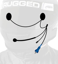 RUGGED Wired Helmet Kit with Alpha Audio Speakers, Mic, and 3.5mm Jack