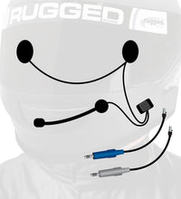 RUGGED Wired / STX Stereo Helmet Kit with Alpha Audio Speakers and Mic