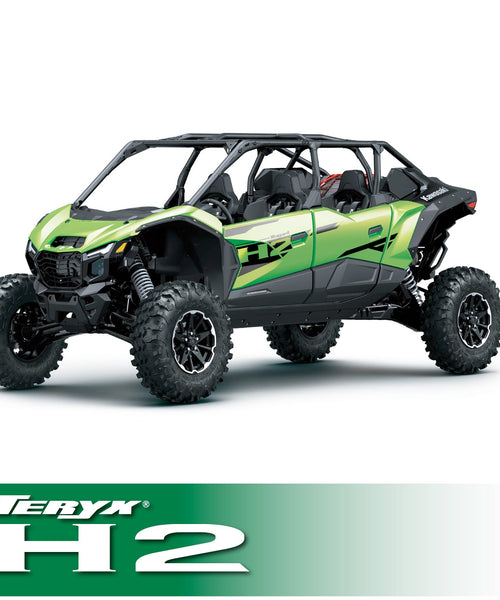 Kawasaki Teryx4 and Teryx5 H2 Complete Communication Kit with Bluetooth Intercom and 2-Way Radio