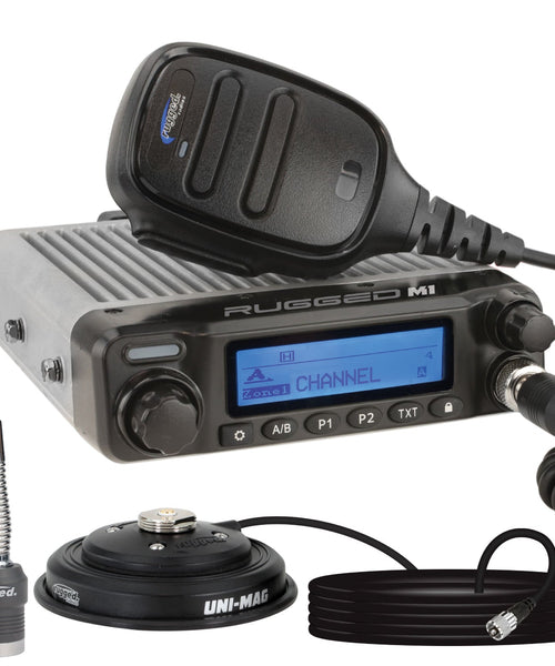 Radio Kit - Rugged M1 RACE SERIES Waterproof Mobile with Antenna - Digital and Analog