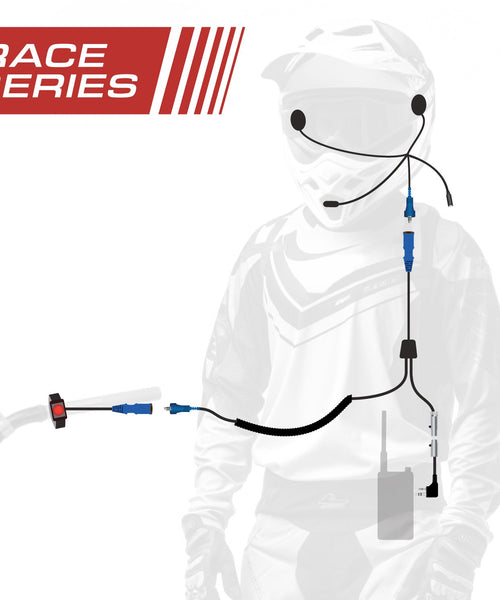 RACE SERIES Complete Motorcycle Communication Kit with OFFROAD Cables