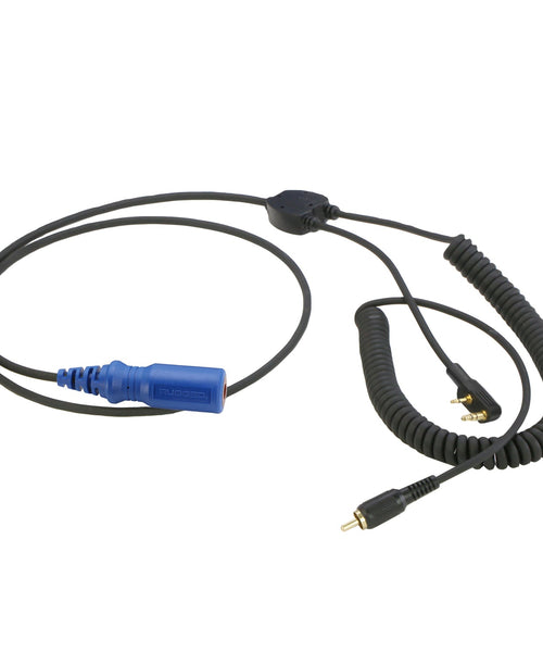 RUGGED Wired MOTO MAX Motorcycle Harness with Pre-Wired 2-Pin Rugged Handheld Radio Connector
