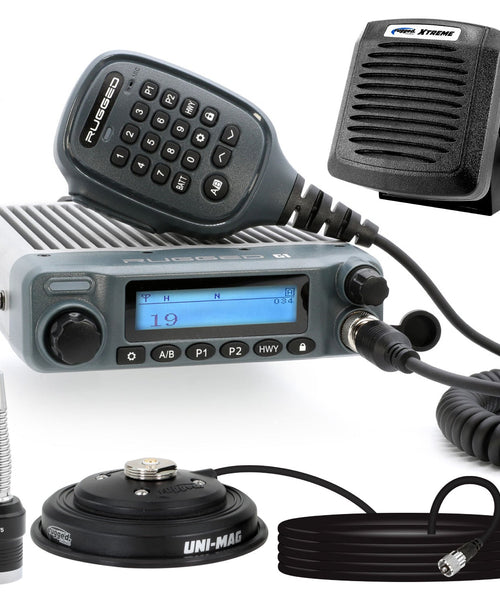 Radio Kit Plus - Rugged G1 GMRS Mobile Radio with External Speaker