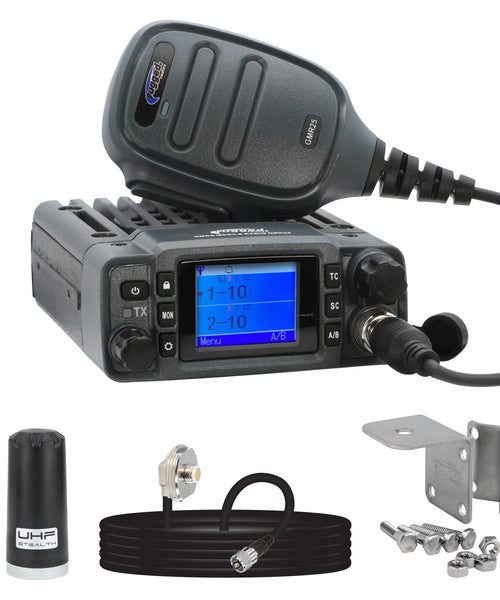 Radio Kit Lite - GMR25 Waterproof GMRS Mobile Radio with Stealth Antenna
