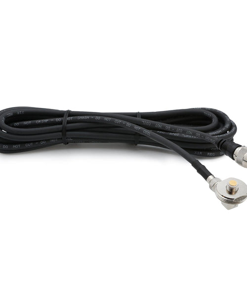 15 Ft Antenna Cable with Removable Mini 3/8 NMO Bulkhead Mount