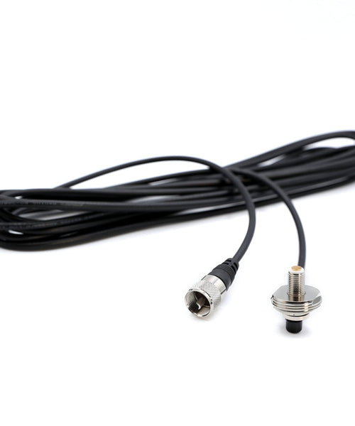 17 Ft Antenna Coax Cable with 3/8" NMO (TM) Thick Mount