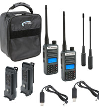 Adventure Pack - Rugged GMR2 PLUS - GMRS and FRS Two Way Handheld Radios with Accessories