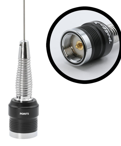 GMRS and UHF No Ground Plane NGP Tuned Whip Antenna