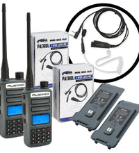 Great Outdoors Pack - Rugged GMR2 PLUS - GMRS and FRS Two Way Handheld Radios with Accessories