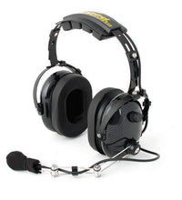 H22 Over the Head (OTH) Headset for 2-Way Radios - Black Carbon Fiber