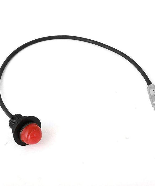 Hole Mount Push to Talk Cable (PTT) with 12" Straight Cord for Intercoms