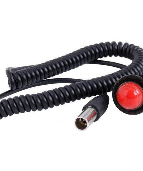 Hole Mount Steering Wheel Push to Talk (PTT) with Coil Cord  for Car Harnesses
