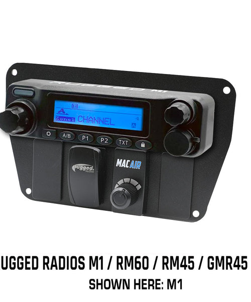 Multi Mount Insert or Standalone Mount for Rugged Radios with Rocker Switches