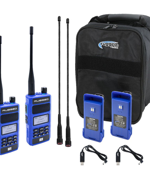 R1 READY PACK - Rugged R1 - Business Band Two Way Handheld Radios - Digital and Analog