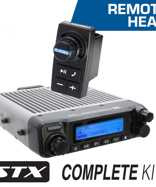 STX STEREO Remote Head Complete Master Communication Kit with Intercom and 2-Way Radio