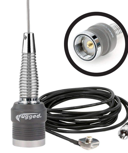 VHF Antenna Kit with 1/2 Wave No Ground Plane (NGP) Antenna & NMO Mount