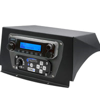 KAWASAKI KRX - TOP DASH MOUNT - 696 INTERCOM -G1 GMRS MOBILE RADIO AND ALPHA BASS OVER THE HEAD HEADSETS