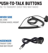 X3 CANAM - DASH MOUNT - 696 INTERCOM -G1 GMRS MOBILE RADIO AND ALPHA BASS BEHIND THE HEAD HEADSETS