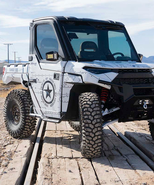 POLARIS RANGER (2021-2024) +2" FORWARD HIGH CLEARANCE FRONT A-ARM KIT AND HIGH CLEARANCE REAR A-ARMS BOTH WITH BUILT IN LIFT - RAN-05321