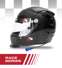 IMPACT CARBON FIBER OS20 RACE OFFSET AIR HELMET WIRED OFFROAD (LARGE)