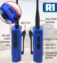 2 PACK - R1 BUSINESS BAND DIGITAL ANALOG HANDHELD RADIO - BY RUGGED RADIOS