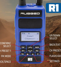 2 PACK - R1 BUSINESS BAND DIGITAL ANALOG HANDHELD RADIO - BY RUGGED RADIOS