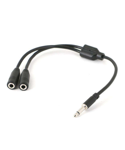 3.5MM MONO PLUG Y-SPLITTER FOR EXTERNAL SPEAKERS