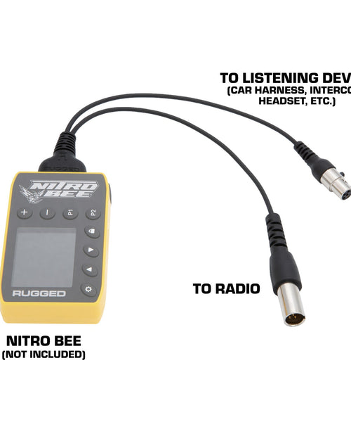 NITRO BEE XTREME TO 5-PIN CAR HARNESS OR HEADSET ADAPTER