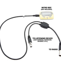 ADAPTER FOR SCANNER TO 5-PIN CAR HARNESS HEADSET OR INTERCOM