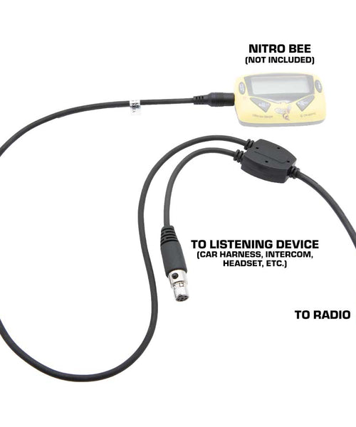ADAPTER FOR SCANNER TO 5-PIN CAR HARNESS HEADSET OR INTERCOM